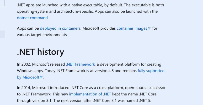 Tracing the History of .NET Core